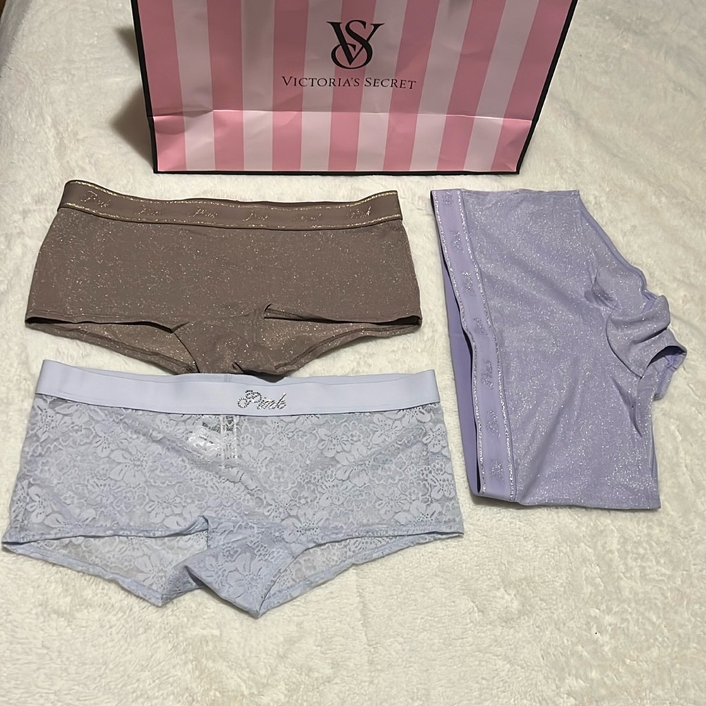 NWT Victoria’s Secret Pink Bundle of 3 Underwear size S